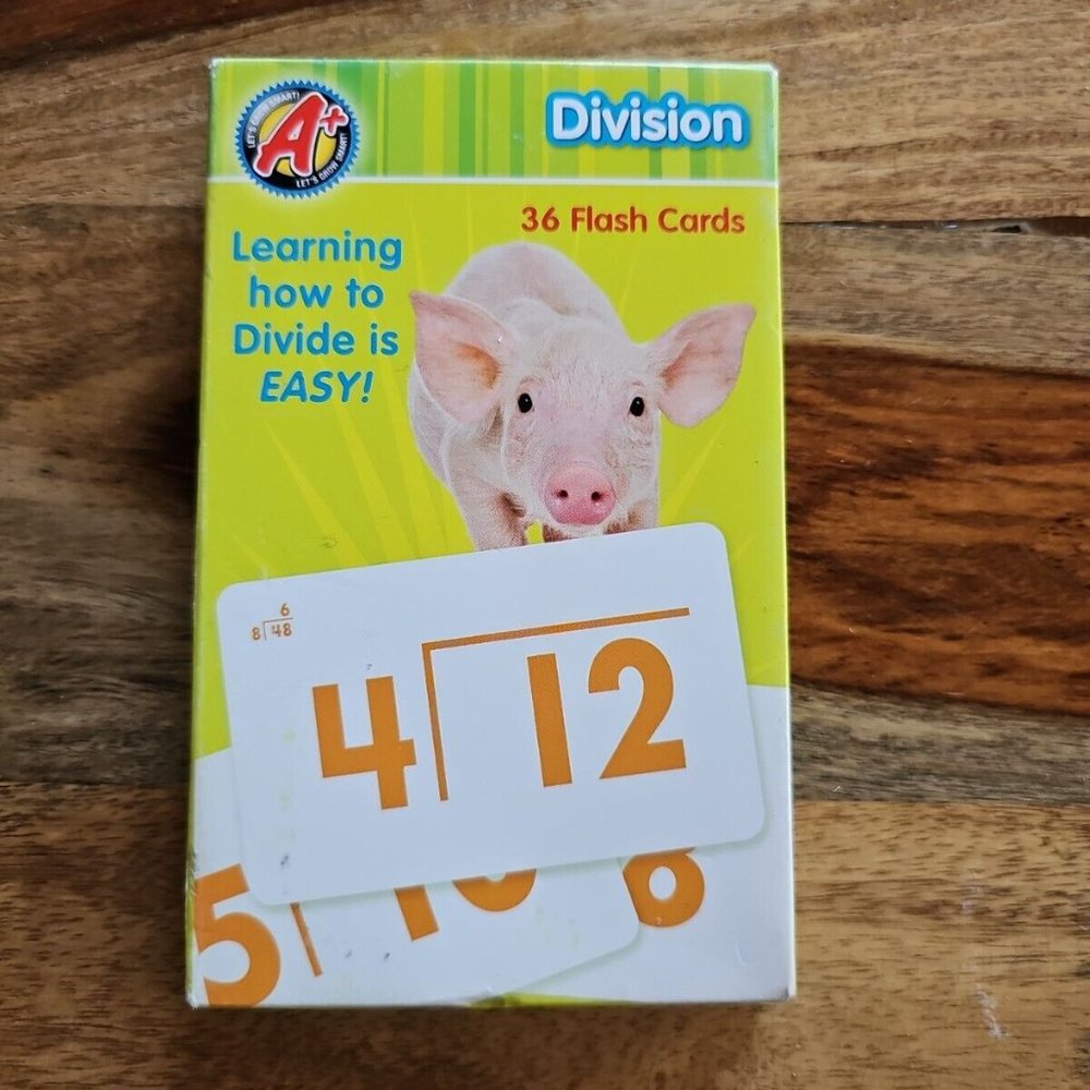 A+ Division Flash Cards Pack Of 36 Homeschool Learning Ages 6+ Dalmatian Press